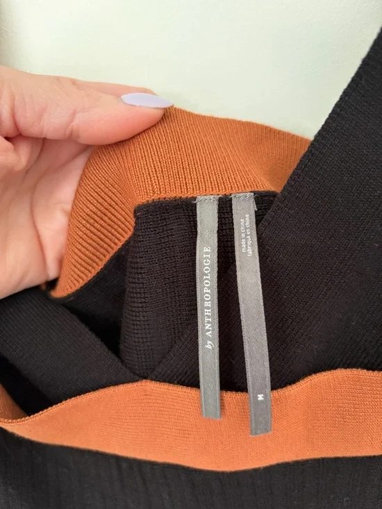 Anthropologie Pleated Knit Suspender Dress - Picture 7 of 8